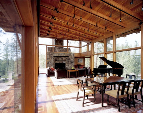 Ridge House Olson Kundig Architects “Situated in a semi-arid conifer forest in eastern Washing