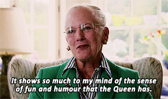  Queen Margrethe II of Denmark on her colleague Queen Elizabeth II of the United