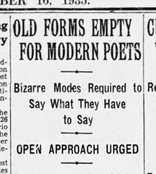 from The Montreal Gazette, Oct. 16, 1935, via Auden in Print