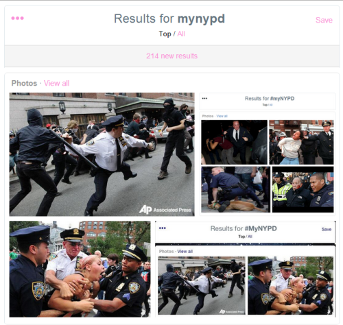 lightspeedsound:allahyil3analsohyouniyeh:priceofliberty:thefreelioness:The NYPD tried to start a hashtag outpouring of p