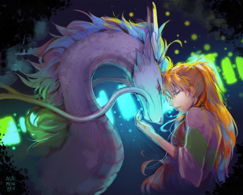 mewiyev:asurei x spirited away collab for @xairathan :Dlines by Aureate, colors by mewiyev