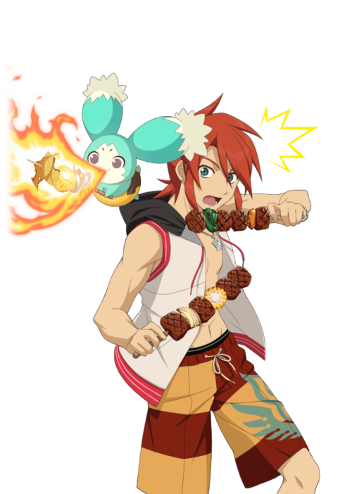 tales-of-asteria-rips: Luke’s 5☆ and 6☆ images from the Swimsuit Gacha (June 30, 2017 to July 
