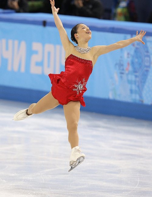 Adelina Sotnikova and Akiko Suzuki were twinsies during the Short skate. But who blinged their red s