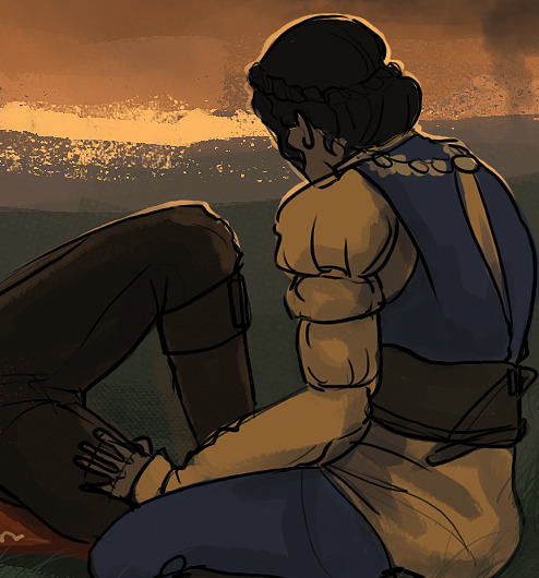 theswordandthequill:everkings:Anonymous said: Can you draw injured!Cullen after a battle with the ad