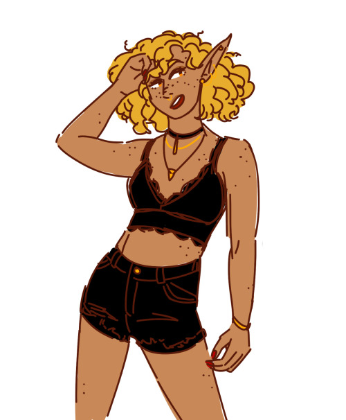 adventuresloane:lupsbro:I miss summer and also Lup so have a summery Lup![ID: A drawing of Lup, a th