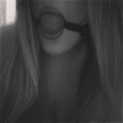 gaggedfantasies:Selfie. Is it okay to think I’m kinda cute with a ball gag?