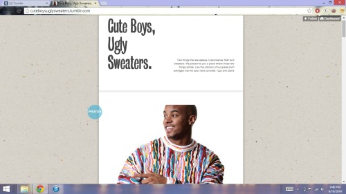 Because cute boys in cute sweaters would be too much cute. (Source: cuteboysuglysweaters.tumb