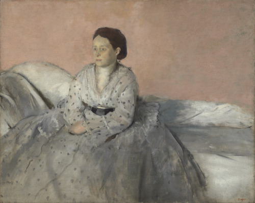 Edgar Degas (French; 1834–1917)Madame René de Gas, the Artist&rsquo;s Sister-in-LawOil on canvas, 18