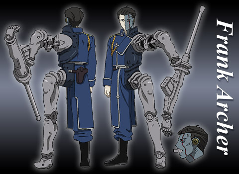 fullmetalalchemist03: Official Character Profile: Frank Archer (Regular and Automail) フランク･アーチャー(レギュ