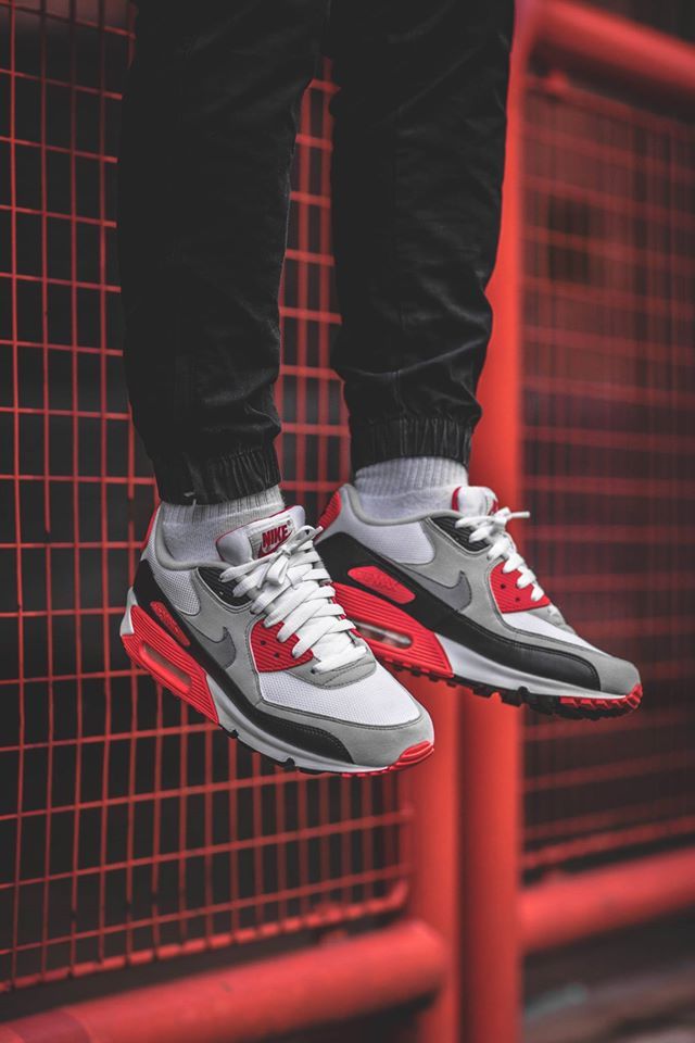 Nike Air Max 90 ‘Infrared’ (by smileymalone) – Sweetsoles – Sneakers ...