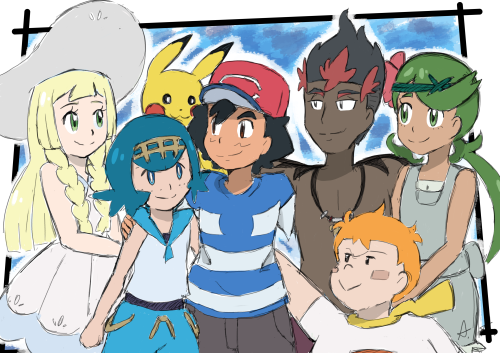 aleira-art: I…. I had one last inspiration for today. I had to… draw an actual group shot. ;V; Total