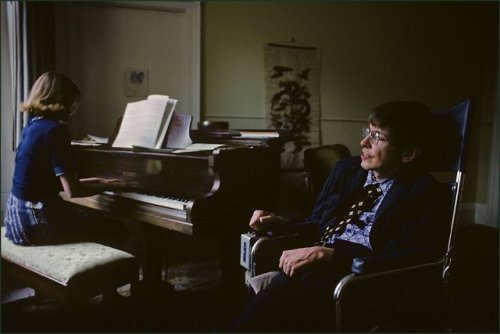 Jane and Stephen Hawking. Cambridge, GB, 1977. By Ian Berry.