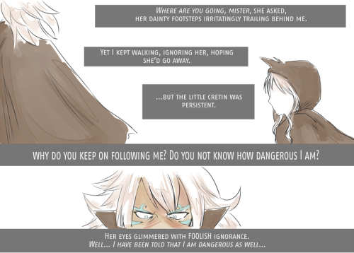blamedorange:  i did not notice the resolve in her eyes as i left however, and soon enough, sighed as i heard the aggravating footsteps once more … Backstory of [x] … to be continued! 