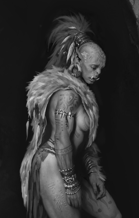 zora-zen:dbananza:cyberclays:The Art of Warcraft Film: Frostwolf Elder - by Wei WangMore selected co