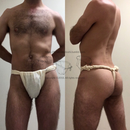 earth-cloth: A rokushaku fundoshi I made from some thrifted fabric. Source: earth-cloth.tumb