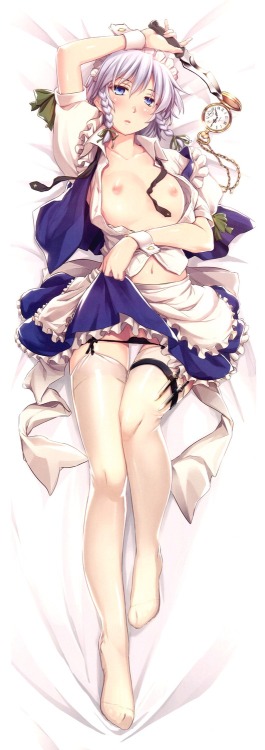 Porn breasts dakimakura izayoi sakuya maid nipples photos