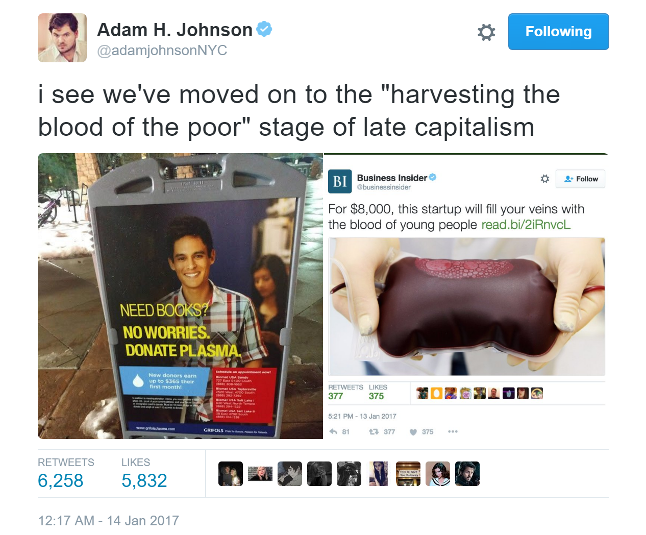 Why Thousands of Low-Income Americans "Donate" Their Blood Plasma to For-Profit