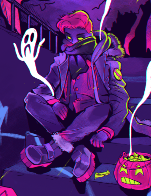 GHOST JACKET Ft. Linework By @mangapasta Grab This Print Hereall Throughout Spooky Season. BOO.