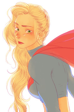 jisook86:    Kara Zor-El   With power comes responsibility  available for print at http://kimchicat.bigcartel.com/ 