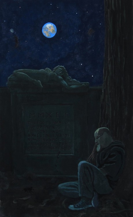 nocturnalpicnic:a view of 1459 (13x21cm) 2012 michael pontieri