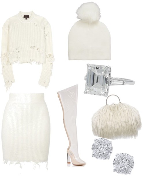 simplysahanie: Iced princess by snmorris featuring stud earringsAdidas Originals white sweater, $840