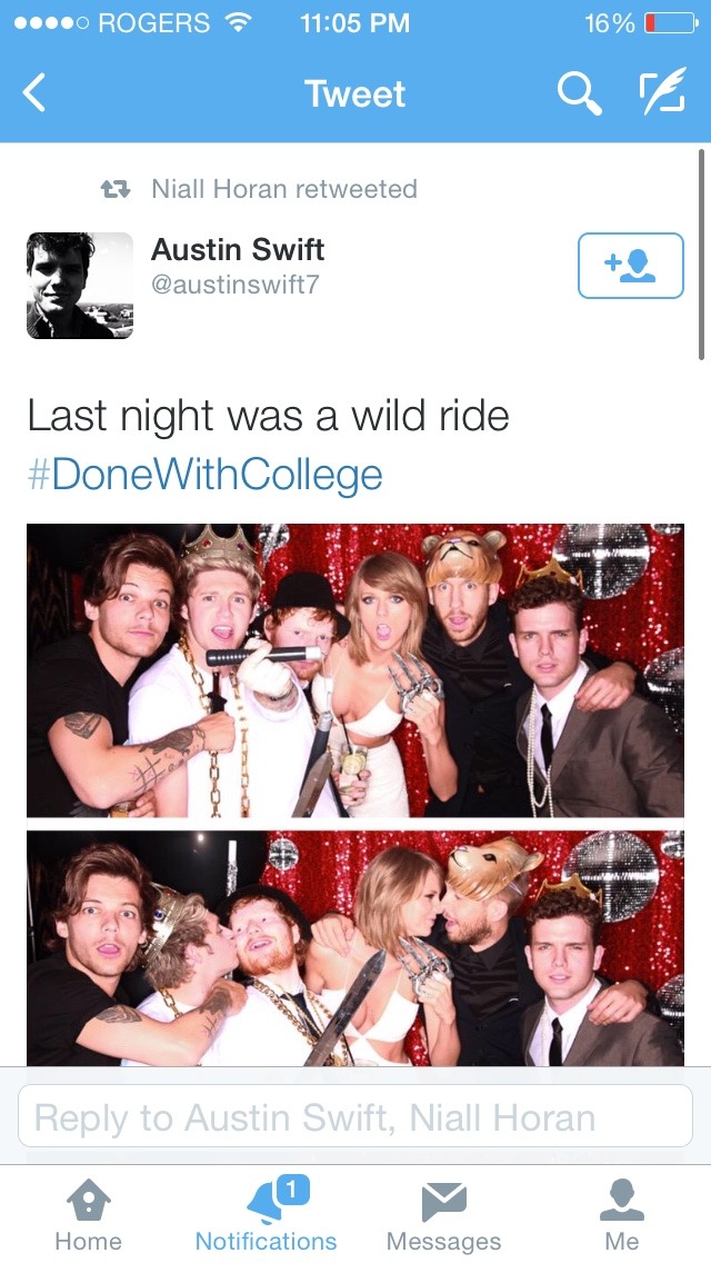 louisemoji:  Taylor and Niall retweeted I’m OUT I’m go ne