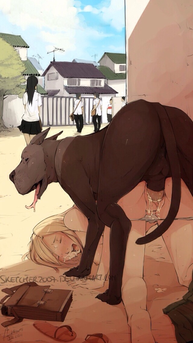 yuiopt:  Me and my puppy playing in the streets.
