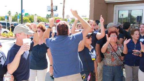 changewalmart:BREAKING! Walmart associates strike in Miami today: http://www.salon.com/2013/10/18/