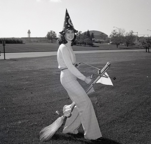 usnatarchives: This broomstick from 1977 looks suspiciously like a Nimbus 2000! Did J. K. Rowling do