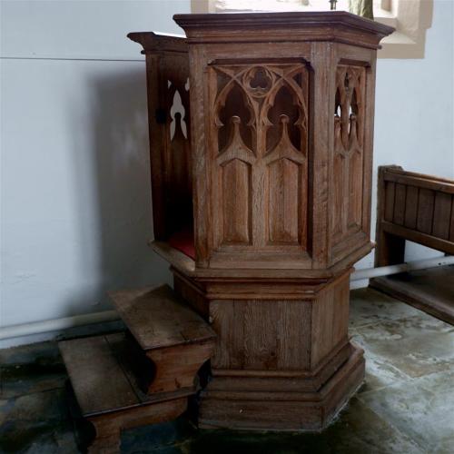 Inside Bugthorpe Village Church, East Riding of Yorkshire, England.