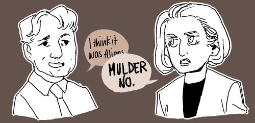 Mulder &amp; Scully s1 : A summaryi&rsquo;m on ep 14 now of s1 and basically this is what im getting