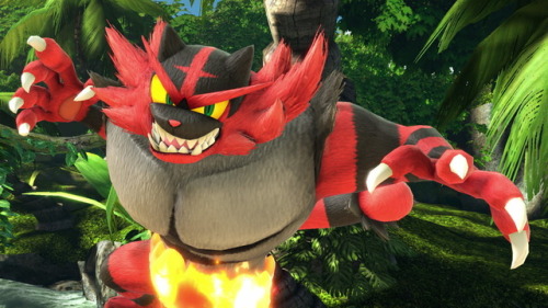 Incineroar enters the ring in Super Smash Bros. Ultimate!!!