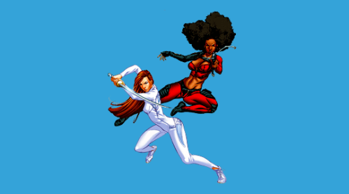 dani-moonstar:Stay tight, Colleen, I got a plan! femslash february  ★ colleen wing/misty knight 