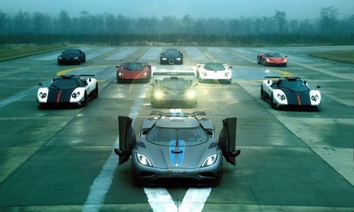 Welcome, to the club Featuring: Koenigsegg Agera, Pagani Huayra, Pagani Zonda Cinque, Pagani Zonda 