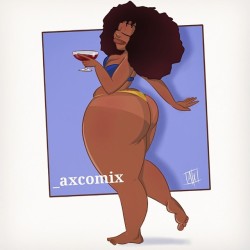 deepdickmyass:  axart:Morning yall… Added color. Done on my Samsung Galaxy Note tablet wit the sketchbook pro app B4 u ask. #axcomix #thickchicks #curvychicks #luvtanlines Lol I was wondering too!