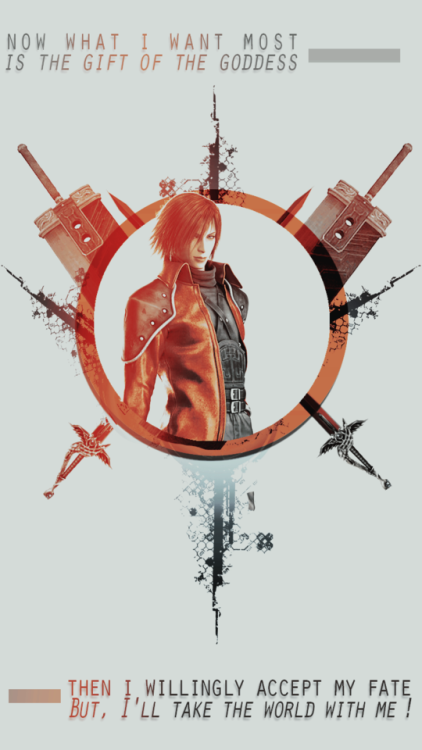 ivy-suppigraphic: FINAL FANTASY VII : CRISIS CORE Lockscreenfrom left to right : Zack Fair, Angeal H