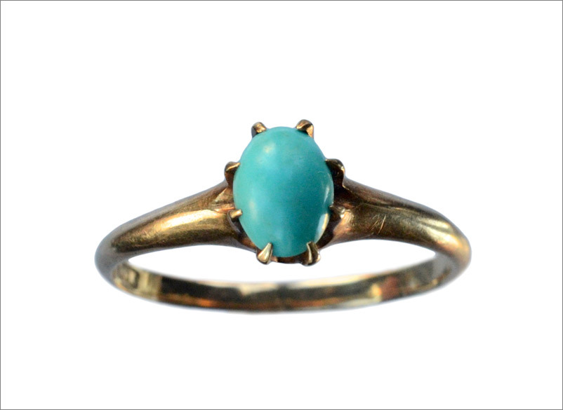 Erie Basin Blog — 1890-1900s Victorian Turquoise Ring (in the online...