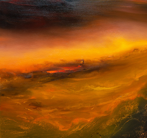 Surrender, 50″ x 50″, oil and acrylic on canvas, 2020, Samantha Keely Smith.+ detail ima
