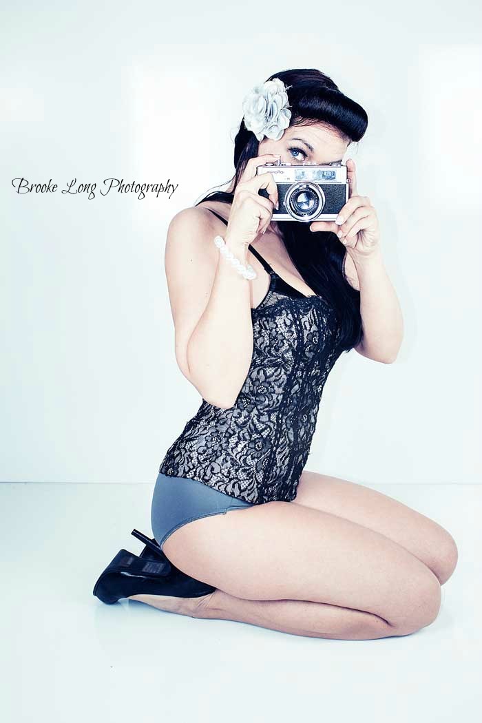 pinuppost:  Pin Up Happy Jenn by Brook Long Photography with MUAH by Model 