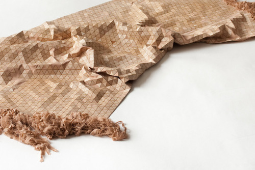 thefrozenrose: minitotoro: Elisa Strozyk Wooden. Rugs. Rolls those two words around in your mind hol