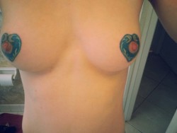 redirisheyes:   Gonna have to go back in when it heals. The areola