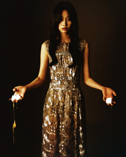 netflixdramas:Jung Ho Yeon // Woman of Firephotographed by Cho Gi Seok for Vogue Korea, 2021