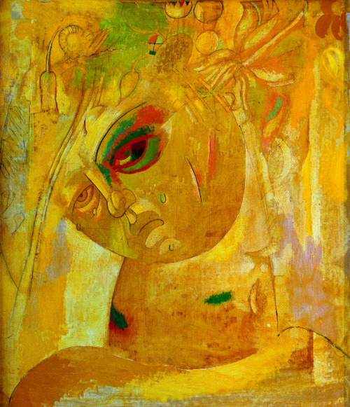 Boriss Bērziņš (1930-2002)Meitene ar vainagu // Girl with a Flower Crown (1975)