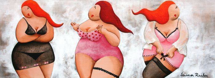 bighappybeauty:  By Susan Ruiter. See more at ArtiPico! #fat #art