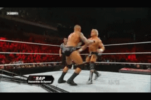 wrestlingoutofcontext:  Randy Orton used “Dick Attack!” It’s super effective!