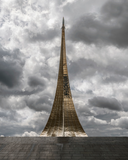 Matthieu Gafsou - H+ (2015-2018)Built in Moscow in 1964, the Monument to the Conquerors of Space is 