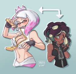 apinchofvanilla: the ol’ switcheroonie.. switcherwoomy? whatever. been a while, have some splatoon gals. sfw ofc.