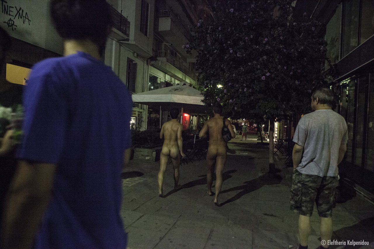urbannudism:Naked in the center of Thessaloniki 12/7/2013 https://vimeo.com/74696604photo