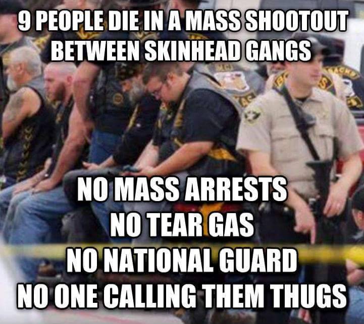 liberalsarecool:  Media bias. White privilege. Double standard. ‘White violence’
