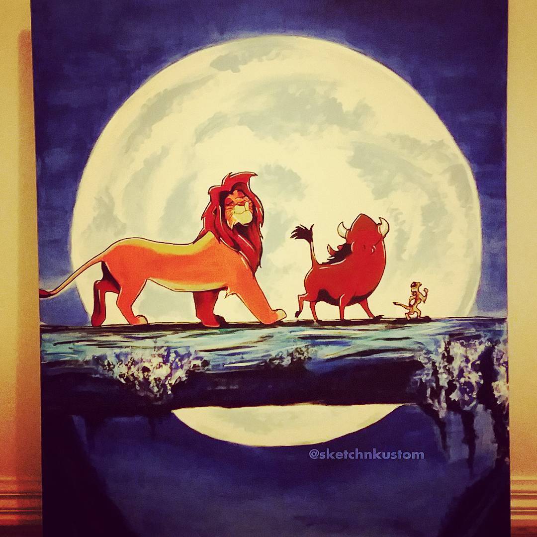 lion king simba painting